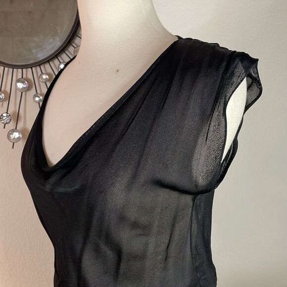 Banana Republic Elegant Black Sheer blouse | size S - Picture 3 of 7
